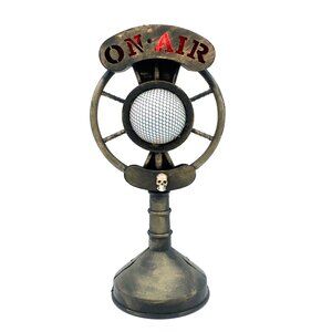 GEMMY Halloween light & sound on-air broadcast microphone - spooky ghost story
